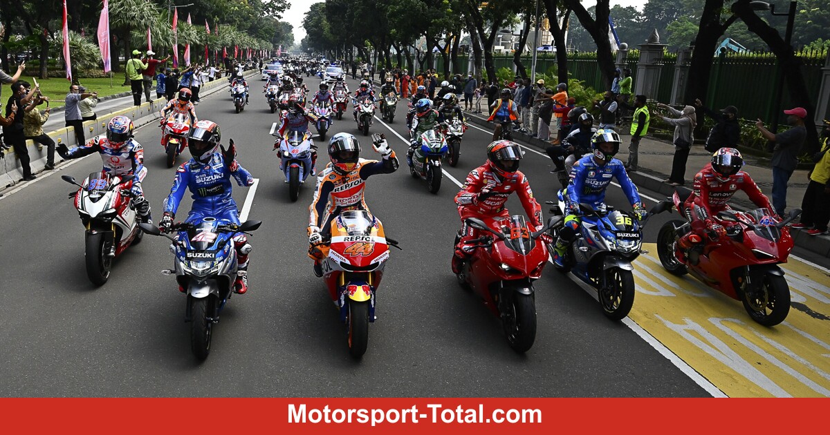 Bintang MotoGP naik jalanan Jakarta