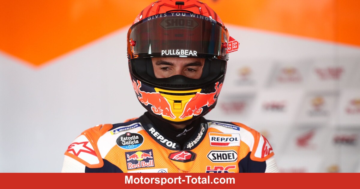 Marc Marquez keluar setelah jatuh yang mengerikan