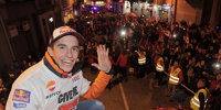 Marc Marquez feiert WM-Party in Cervera