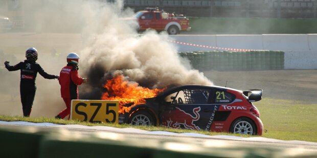 Feuer-Drama bei WRX Hockenheim