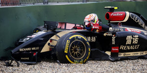 Fotostrecke: Die Formel-1-Crashes des Pastor Maldonado