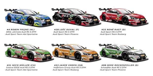 Die Audi-Designs für die DTM 2018