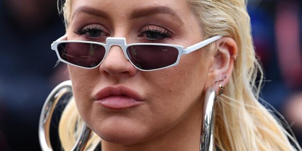 Baku: Christina Aguilera im Formel-1-Fieber