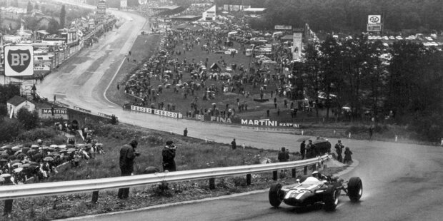 Eau Rouge durch die Jahrzehnte