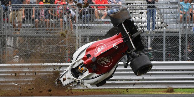 Horrorunfall von Marcus Ericsson in Monza