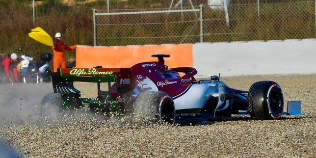 Der Unfall von Kimi Räikkönen beim Formel-1-Test