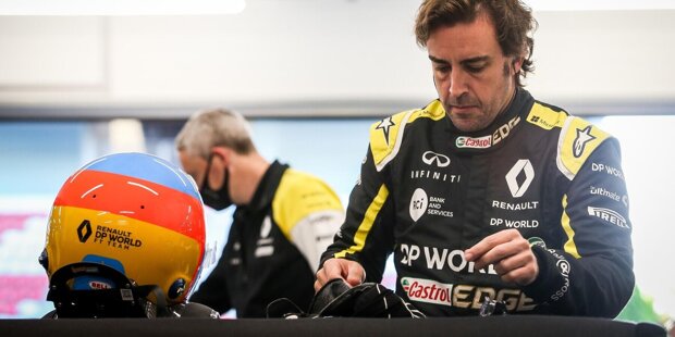 Fernando Alonso testet den Renault R.S.20