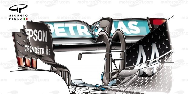 Formel-1-Technik: Mercedes' Heckflügel-Entwicklung