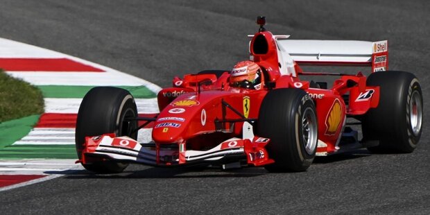 Demofahrt in Mugello: Mick im WM-Ferrari von Michael Schumacher