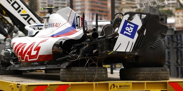 In Bildern: Mick Schumachers Crash in Monaco