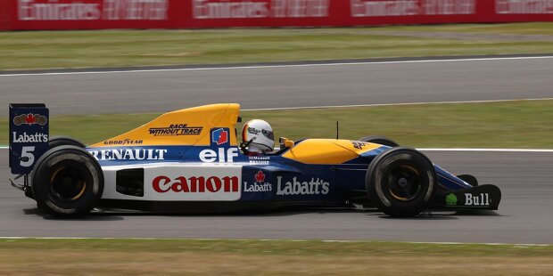 Sebastian Vettel im Mansell-Williams von 1992