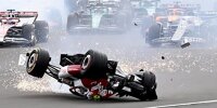 Der schwere Unfall mit Überschlag von Guanyu Zhou in Silverstone 2022