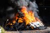 Feuerunfall von Dani Sordo bei der Rallye Japan 2022