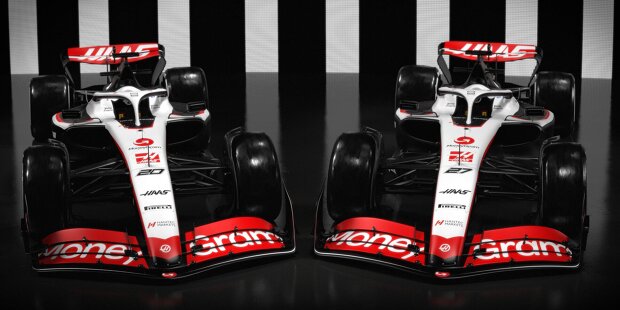 Haas hat am 31. Januar als erstes Team das neue Design seines Formel-1-Boliden für 2023 vorgestellt, mit dem Nico Hülkenberg und Kevin Magnussen die Saison bestreiten werden.