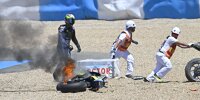 Der Startcrash im Sprintrennen von Jerez Bild für Bild