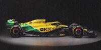 Der McLaren MCL38 im Design von Ayrton Senna