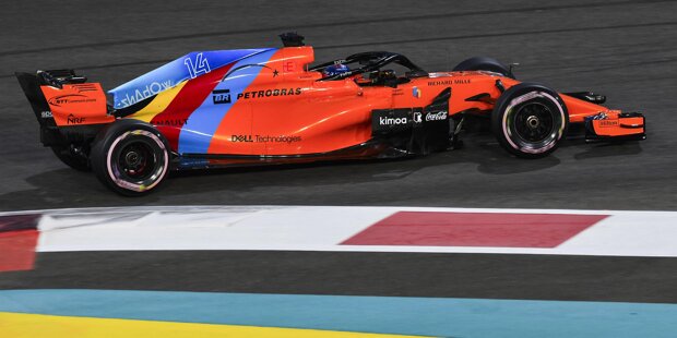 Der Alonso-McLaren in Abu Dhabi