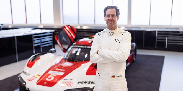 Sebastian Vettel testet Porsche 963