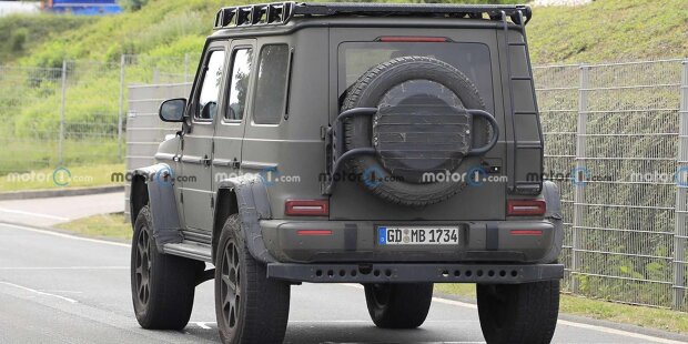 Erlkönig: Mercedes G-Klasse 4x4² (2022) im Army-Look