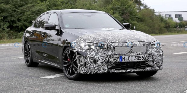 Neuer BMW 3er (2022) als M340i-Erlkönig erwischt