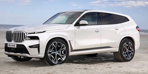 BMW X8 (2023): Rendering und Erlkönigfotos