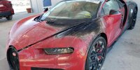 Bugatti Chiron mit Brandschaden
