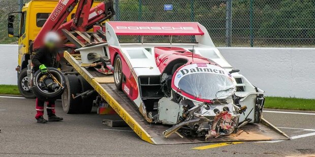 Unfall eines Porsche 962C in Spa-Francorchamps 2021