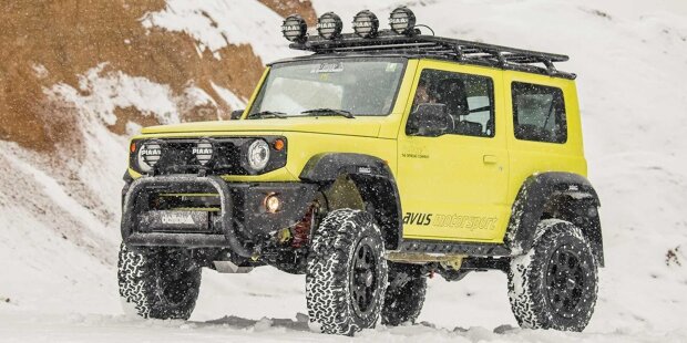 Suzuki Jimny mit Portalachsen ist das ultimative Offroad-Spielzeug