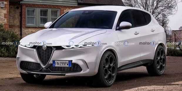 Alfa Romeo Tonale: Rendering und Erlkönigfotos