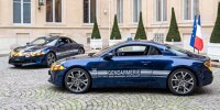 Die Alpine A110 als Polizeiauto in Frankreich