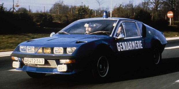 Alpine A110 bei der französischen Gendarmerie