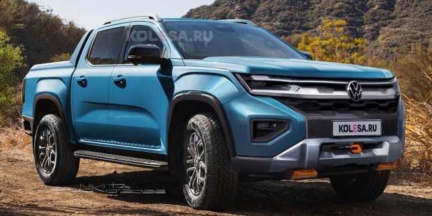 VW Amarok (2022): Inoffizielles Rendering zeigt den Ranger-Cousin