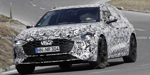 Neuer Audi A4 Avant (2023) mit Hinweisen auf RS e-tron gesichtet