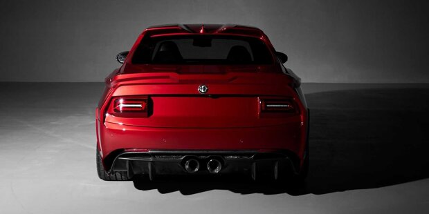 Alfa Romeo Giulia Quadrifoglio kriegt bizarres Retro-Design