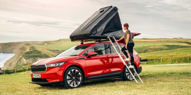 Skoda Enyaq iV kommt in Großbritannien als FestEVal-Camper