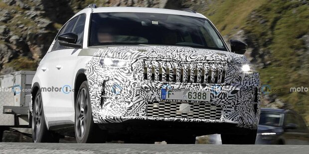 Nächster Skoda Kodiaq erstmals als Test-Mule gesichtet