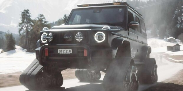 Mercedes G 500 Caterpillar: Raupen-Umbau von Delta4x4