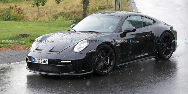 Porsche 911 ST (2023) zeigt sich auf neuen Erlkönigbildern