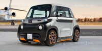 Fiat Topolino (2023) als inoffizielles Rendering von Motor1.com
