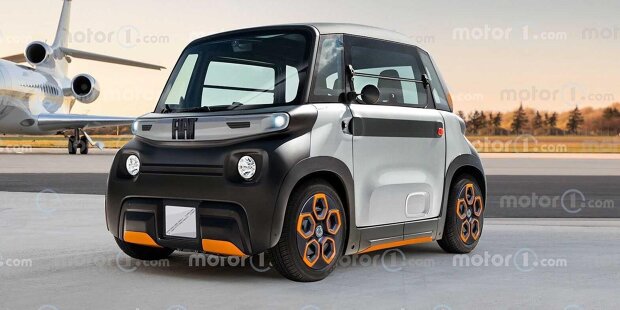 Fiat Topolino (2023) als inoffizielles Rendering von Motor1.com
