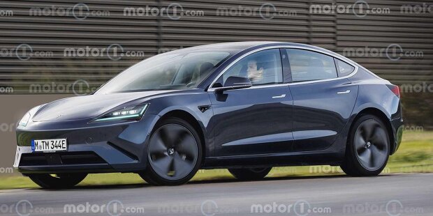 So könnte das neue Tesla Model 3 (2023) aussehen