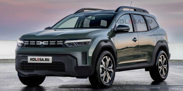 Neuer Dacia Duster (2024) nach Erlkönigfotos im Rendering