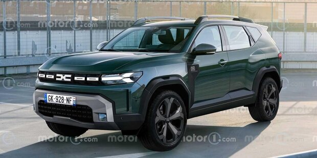 Dacia Duster (2024) als Rendering von Motor1.com