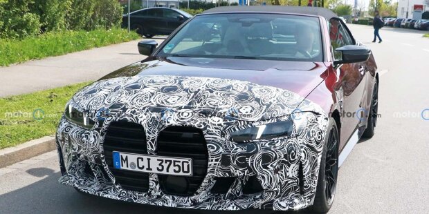 BMW M4 (2023): Facelift erstmals in Cabrio-Ausführung gesichtet