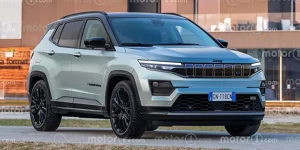Jeep Compass Elektro (2025) im Motor1.com-Rendering