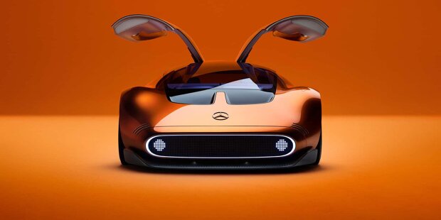 Mercedes-Benz Vision One-Eleven mit Flügeltüren und E-Antrieb