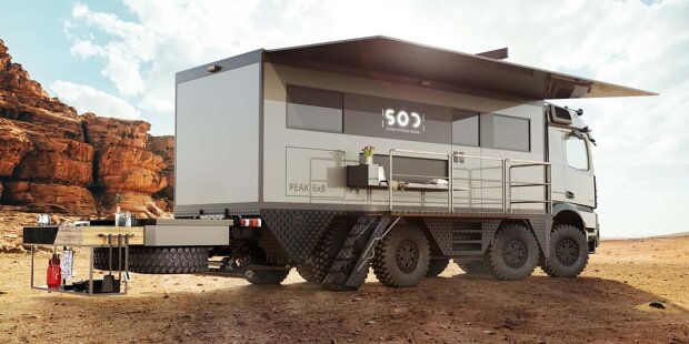 SOD Peak 8x6 auf Basis des Mercedes-Benz Arocs