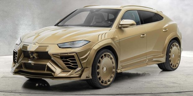 Goldener Lamborghini Urus von Mansory