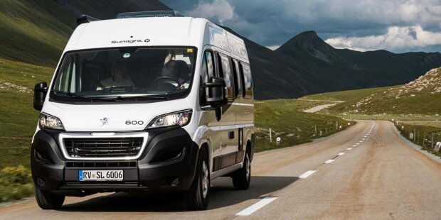 Sunlight Camper Van Cliff 600 und Cliff 640 auf Peugeot-Basis