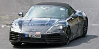 Porsche Boxster Elektro als Erlkönig erstmals mit Cockpit